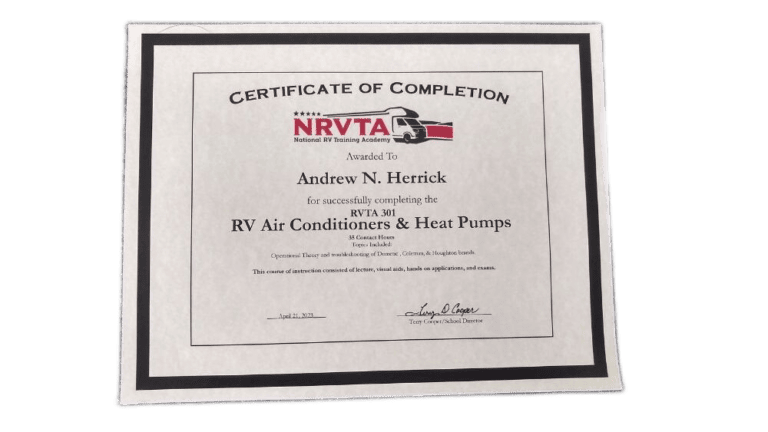 NRVTA Air Conditioners and Heat Pumps Certification