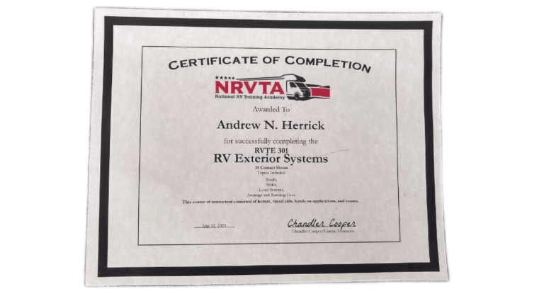NRVTA Exterior Systems Certification