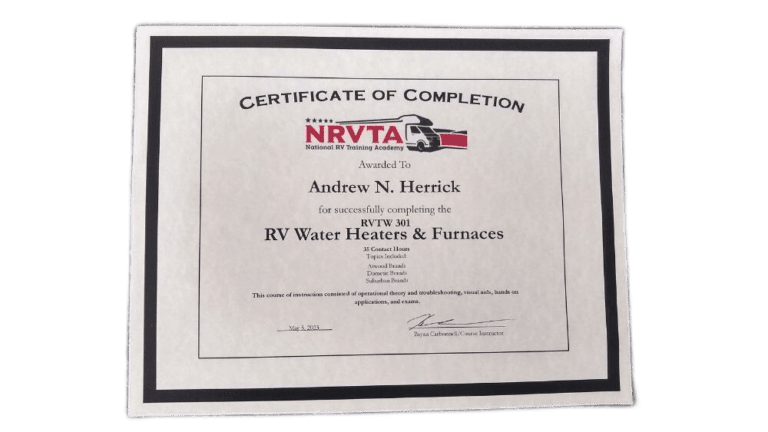 NRVTA Water Heaters and Furnaces Certification